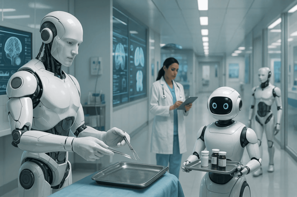 Бионические роботы в медицине для диагностики, лечения и ухода